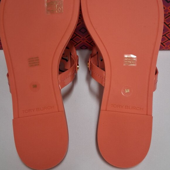 Tory Burch Women’s Miller Sandals – Coral Crush Pink – Size 5M NWT - Picture 4 of 7